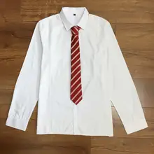 学生用長袖と半袖の制服シャツ【ゆったりサイズ・ユニセックス・学院風】（セットアップ対応）