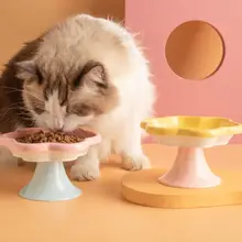 ペット用食器 猫 犬 ボウル セラミック ワイド口径 高さ設計 首への負担軽減 早食い防止 転倒防止