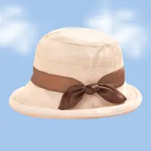 真丝桑蚕丝製のレディース夏用日除け帽子【涼感・フレンチスタイル】