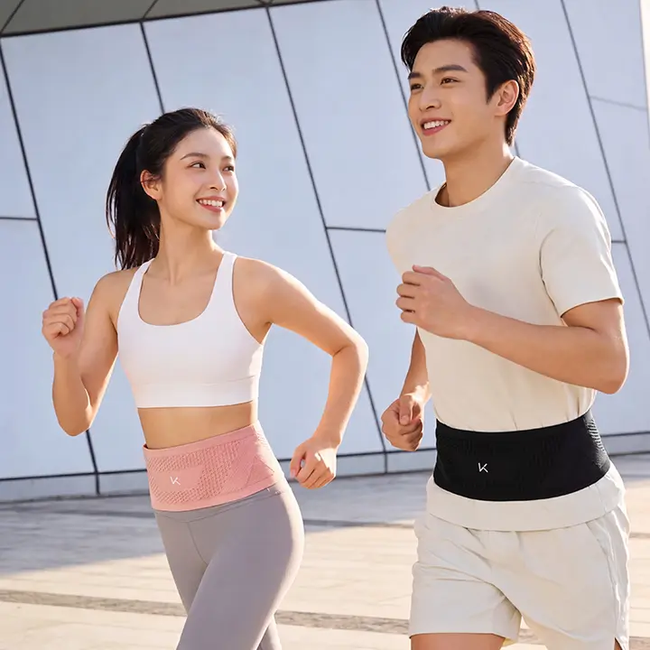 Keep ランニング用ウエストポーチ【薄型・男女兼用・スマホ収納】