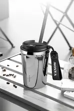 Vanow 陶製内胆 保温カップ【男女兼用・携帯用・デザイン性抜群】