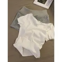 パジャマ ルームウェア 2点セット レディース 大きいサイズ フレンチ風 レース クルーネック 半袖 Tシャツ ショートパンツ 夏