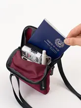 スマホポーチ ショルダーバッグ ミニバッグ ナイロン 軽量 無地 斜め掛け コンパクト 防水 カジュアル 旅行 パスポート デジタル小物