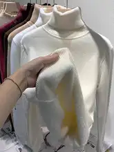 高級感漂う加厚ハイネックセーター【秋冬向け・水貂绒・保温インナー】