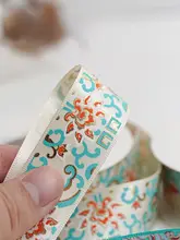 中国風装飾の箔押しリボン【アートリボン・高級ギフト包装・DIY用】