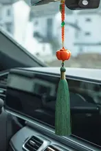 陶器製 柿デザインの車用飾り【高級感・景徳鎮製】