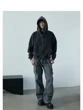 SINONOME カーゴワイドパンツ【ヴィンテージ・洗い加工・フィット・オーケストラポケット】