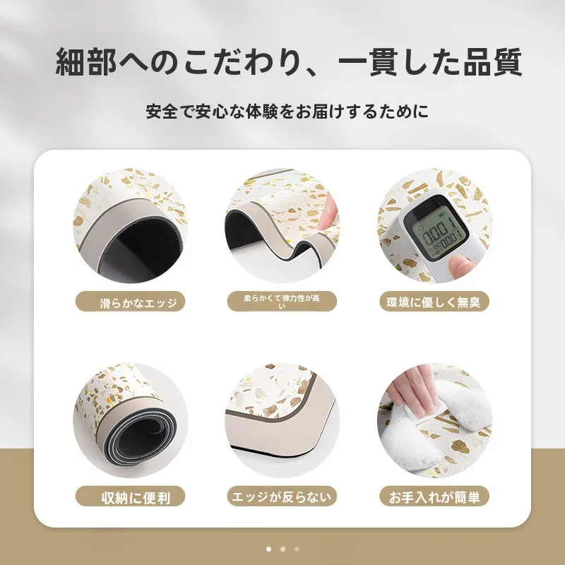 吸水性に優れたバスルーム用マット：滑り止め機能と実用性の詳細解析