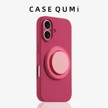 薄い霧色の液体シリコン製スマートフォンケース【全包・スタンド機能・防落】