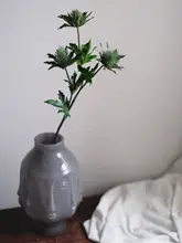 豪華感のあるリアルな青緑のディル風擬似花束【インテリア装飾用】