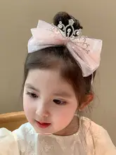 かわいい子供用プリンセスティアラカチューシャ【誕生日用・ふわふわデザイン】