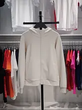 スポーティなフード付きカーディガン【女性用・春夏・ルーズフィット・トレーニング対応】