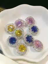 高級羊毛コート用ビジュー付きボタン【紫色ダイヤモンド・豪華デザイン】