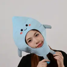 可愛い水滴デザインのカートンヘッドキャップ【パーティー・コスプレ・撮影用】