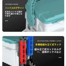 超軽量フィッシングボックス【大容量・多機能・釣り座付き】