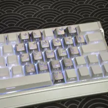 国風デザインのPBTキーボードキーキャップ【サイドエッチング・蝶模様・熱昇華印刷】