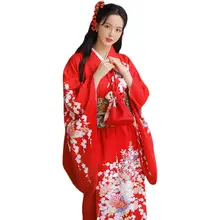 オレンジドットの日本振袖和服【女性用・改良伝統スタイル・シンプルなデザイン】