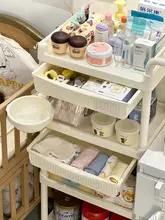 移動式ベビー用品収納ラック【多層・哺乳瓶収納・お世話台】