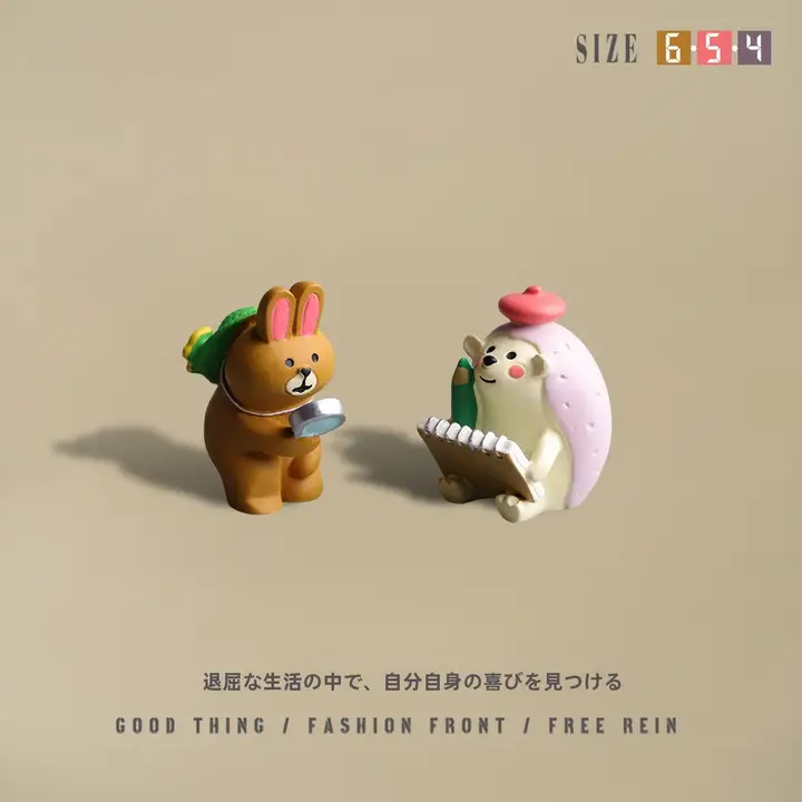 かわいいハリネズミのデザインデスクトップ飾り【クリエイティブインテリア・ギフトに最適】