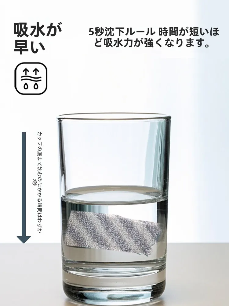綿製ストライプ面巾：吸水性と肌触りのバランスを実現する日常使いタオル