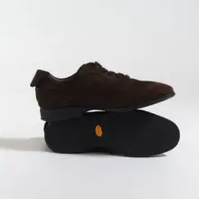 イタリア製VIBRAMソールのスエードレザー・ブロックデザインカジュアルシューズ