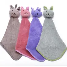 吸水タイプのハンドタオル【速乾・フック付き・可愛いデザイン】