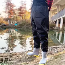 防水仕様！ナイロン製男性用ウェaders【ハーフボトム・防水・滑り止め機能・釣り用】