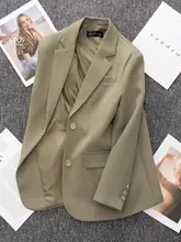 春秋用 浅い青の女性用ジャケット【したフィット・高級感あり・韓国スタイル】