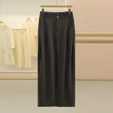 ハイウエストのゆったりしたデザイン！女性用カジュアルパンツ【極上の柔らかさ・大人のスタイル・秋用】（セットアップ対応）