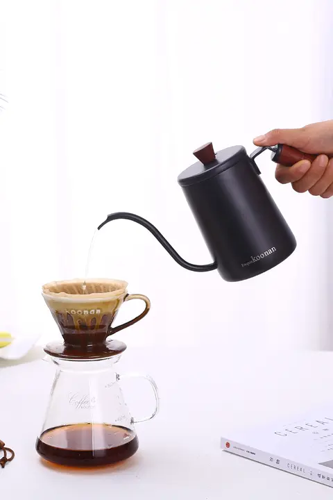 コーヒーポット ステンレス 細口 ロングスパウト ハンドドリップ 家庭用 「koonan」