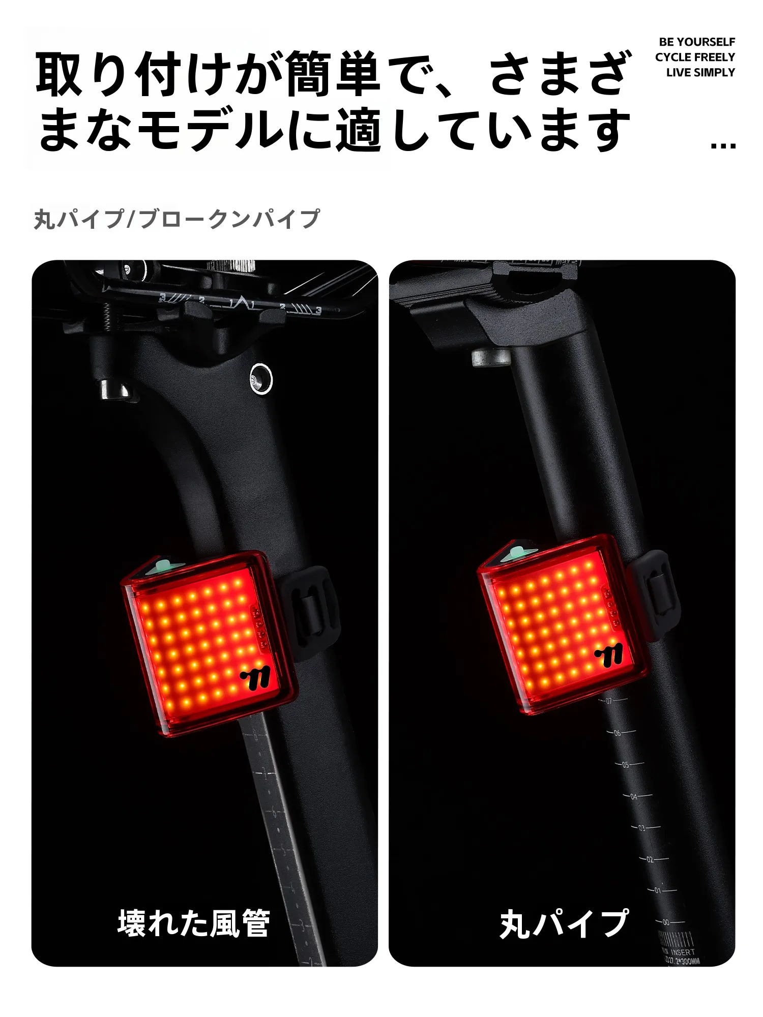 West Biking ナイトライディングライト：広角照射とIP65防水による安全な夜間走行を実現