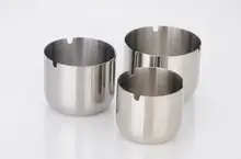 頑丈なステンレス製灰皿【風防設計・大容量・飲食店向け】