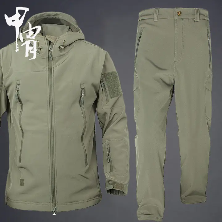 メンズ アウトドア 防水ジャケット＆パンツセット【登山・釣り・サバイバル用】