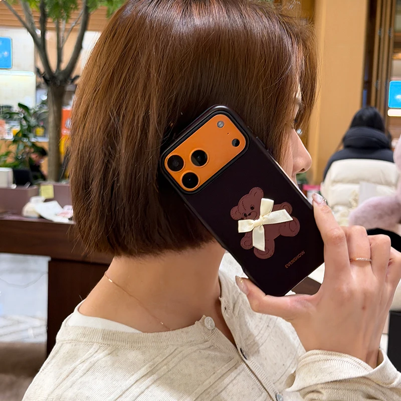 可愛らしくユニークなスマートフォンケース：evenshow バタフ  ライ結びクマケースのガジェットおしゃれ実用性