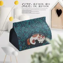 動物デザインのティッシュボックス【リネン・家庭用・車用・トイレ用】