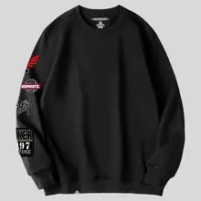 ユニセックス長袖グラフィックスウェットシャツ【秋用・カジュアル・ストリートスタイル】