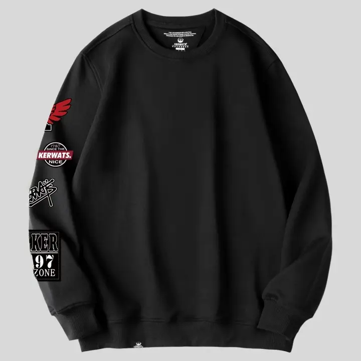 ユニセックス長袖グラフィックスウェットシャツ【秋用・カジュアル・ストリートスタイル】