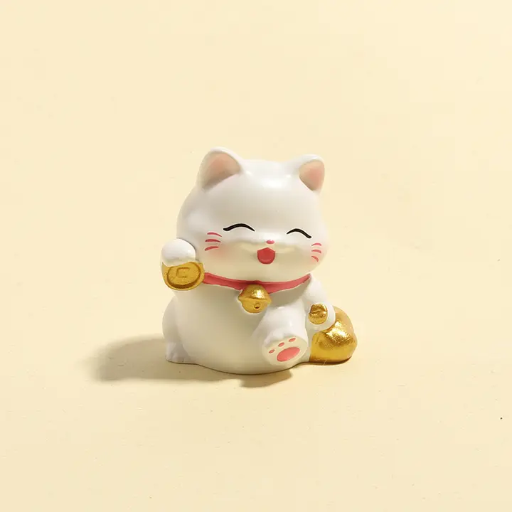 可愛い招財猫デスクトップ装飾【オフィス・車載用・プレゼントに最適】