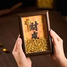 招財開運の置物【金の元宝・金の鍵・黄财神・装飾用】