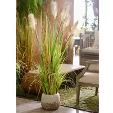 リアルなデザイン！室内装飾用フェイクプランツ【満天星草のような緑の植物】