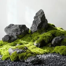 フェイクストーン 人工岩 PU製 軽量 ガーデニング 庭 インテリア ウィンドウディスプレイ 撮影用小物 景観石