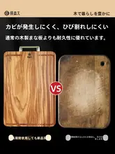 抗菌防カビ！ユーカリ材のカッティングボード【家庭用・天然木製・厚手】