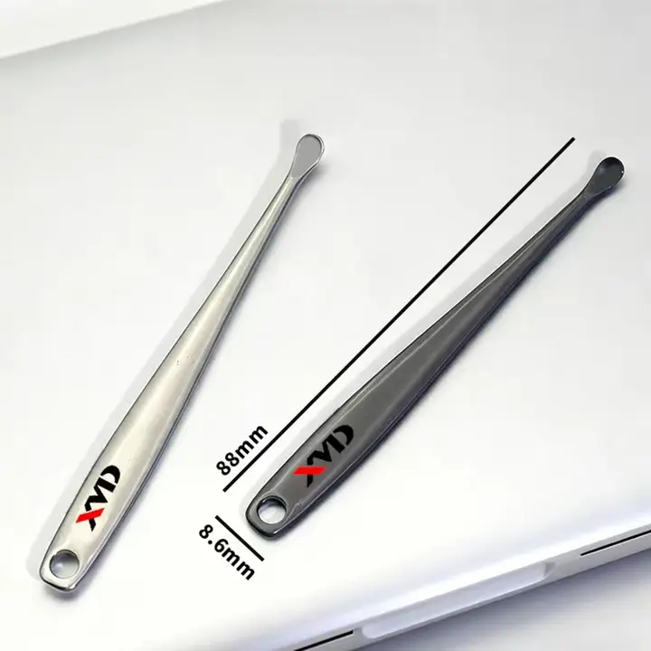 亜鉛合金製耳掃除スプーン【大人用・子供用・薄型丸みデザイン】