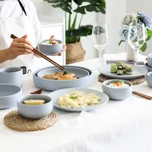 ボウル ディッシュ プレート セット 家庭用 シンプル 欧州スタイル 自由組み合わせ 北欧風 創造的 陶器 食器