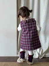秋冬用の子供向けドレス【加厚・バックレス・プリンセススタイル】（セットアップ対応）