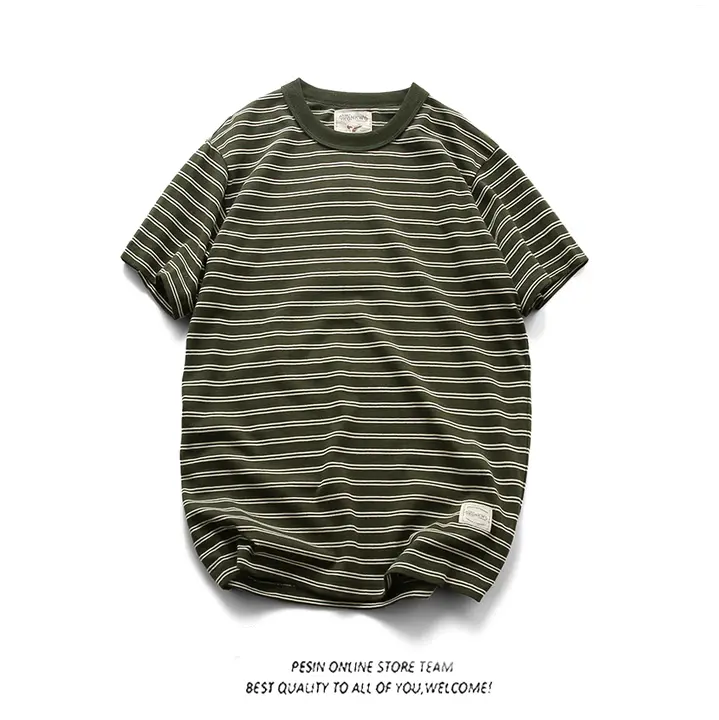 阿美咔叽 メンズTシャツ【アメリカンスタイル・ヴィンテージストライプ・ショートスリーブ】