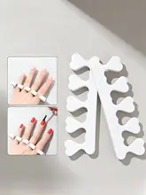 足指セパレーター 綿素材 柔らかい ドット加工 ズレにくい ペディキュア ジェルネイル 塗りやすい ネイルサロン 補助ツール