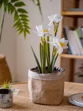 麻布製 北欧スタイルの花器セット【クリエイティブなデザイン・バルコニーや庭用】