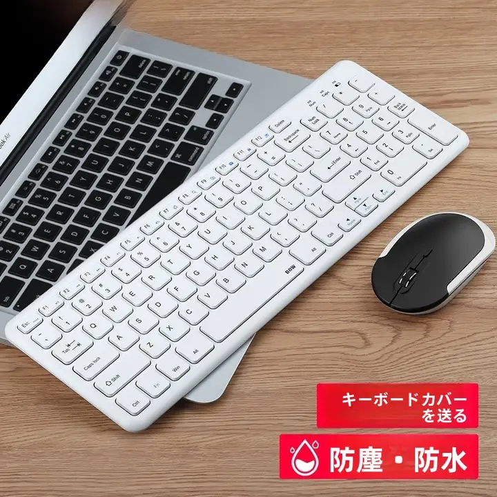 BOW 無線キーボード＆マウスセット【ノートパソコン用・ゲーミング・女性向け・メカニカルタッチ】