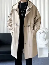 極上の柔らかさのシープボアコート【メンズ・フード付き・秋冬用・ミディ丈】